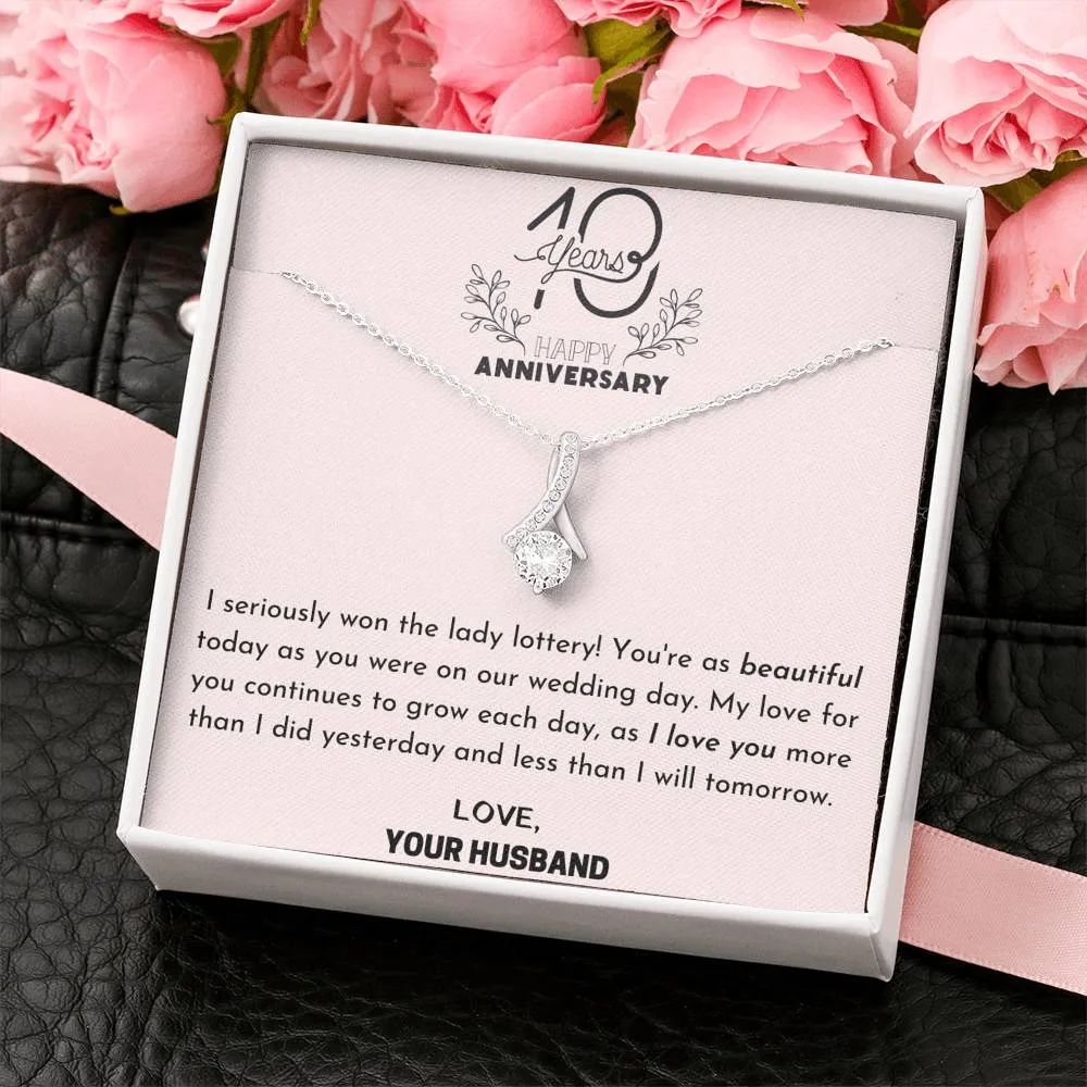 10 Year Wedding Anniversary Necklace