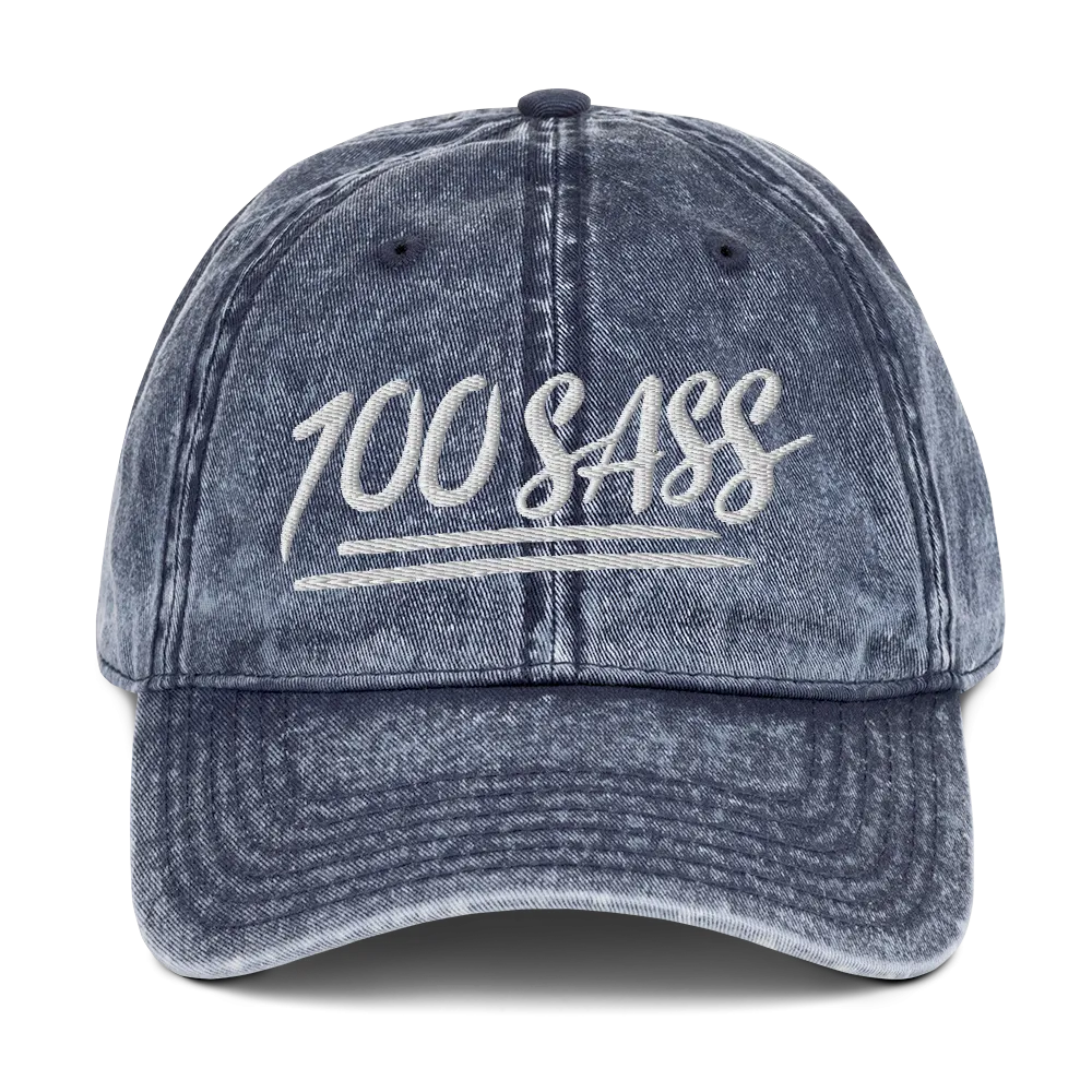 100 SASS (Vintage Cotton Twill Cap)