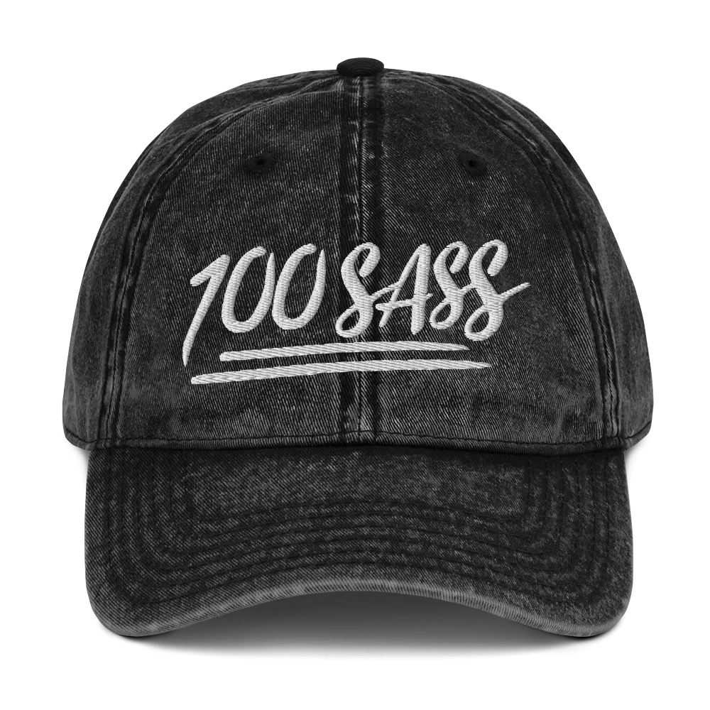 100 SASS (Vintage Cotton Twill Cap)