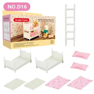 1:12 Miniature Furniture, Forest, Family Kitchen Toys, Dining Table Dollhouse Accessories Bathroom Pretend Play Toys Gifts For Kids
