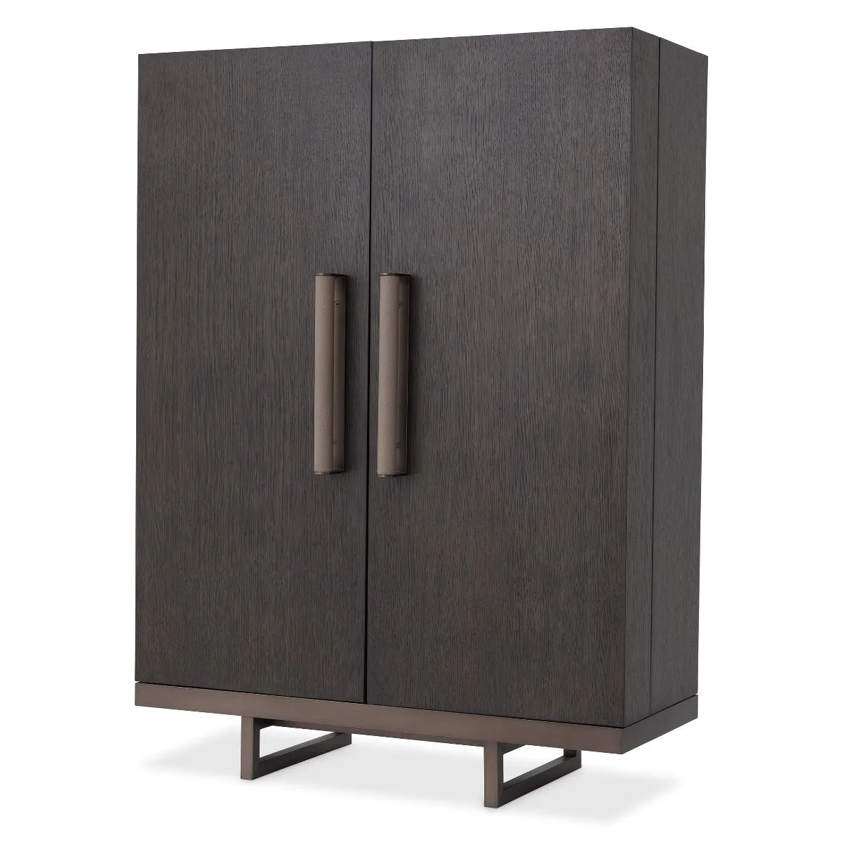 113809 - Wine Cabinet Harrison mocha str oak ven med bronze