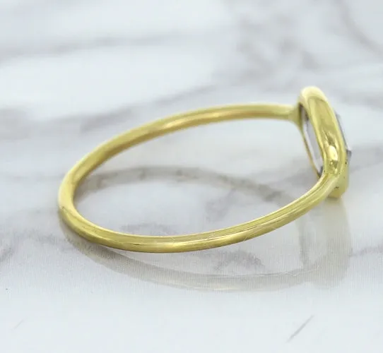 1.33ct. Oval White Sapphire Ring in 14K Yellow Gold