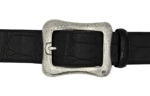 #1403 Free Form Hammered Finish Garrison Buckle