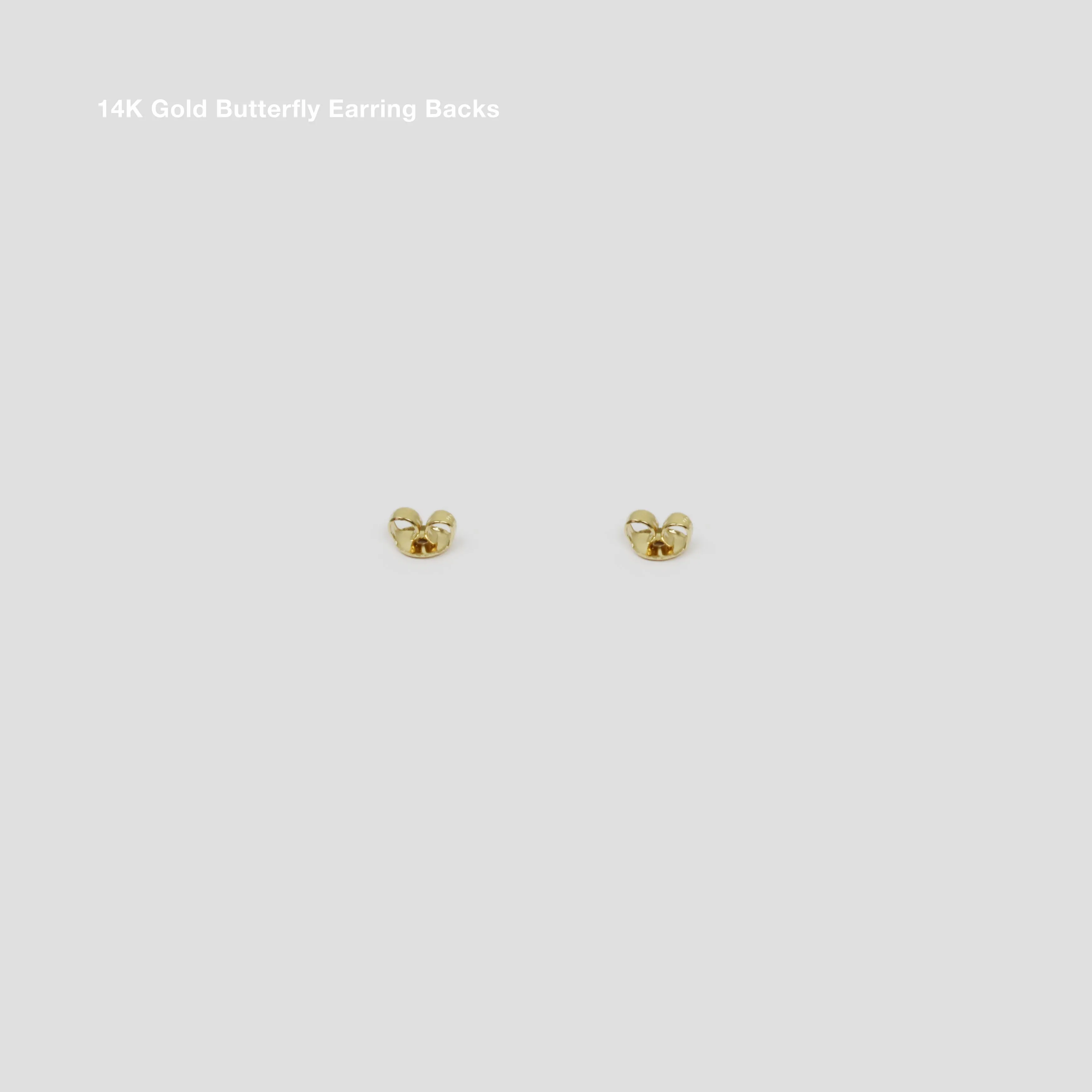 14k Solid Gold Double Link Stud Earring