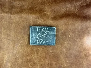 1836 Original Republic of Texas Navy Sterling Silver Belt Buckle