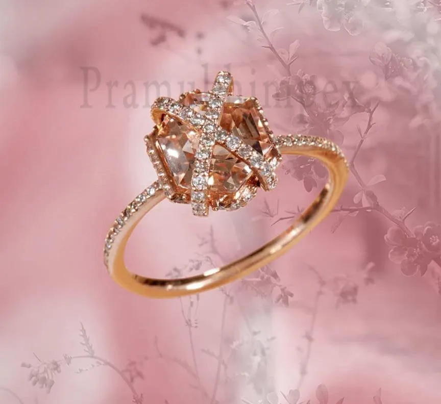 1.89ct Hexagon Diamond Engagement Ring Forever One Moissanite Ring Dainty Geometric Certified wedding gift for her vintage art deco ring