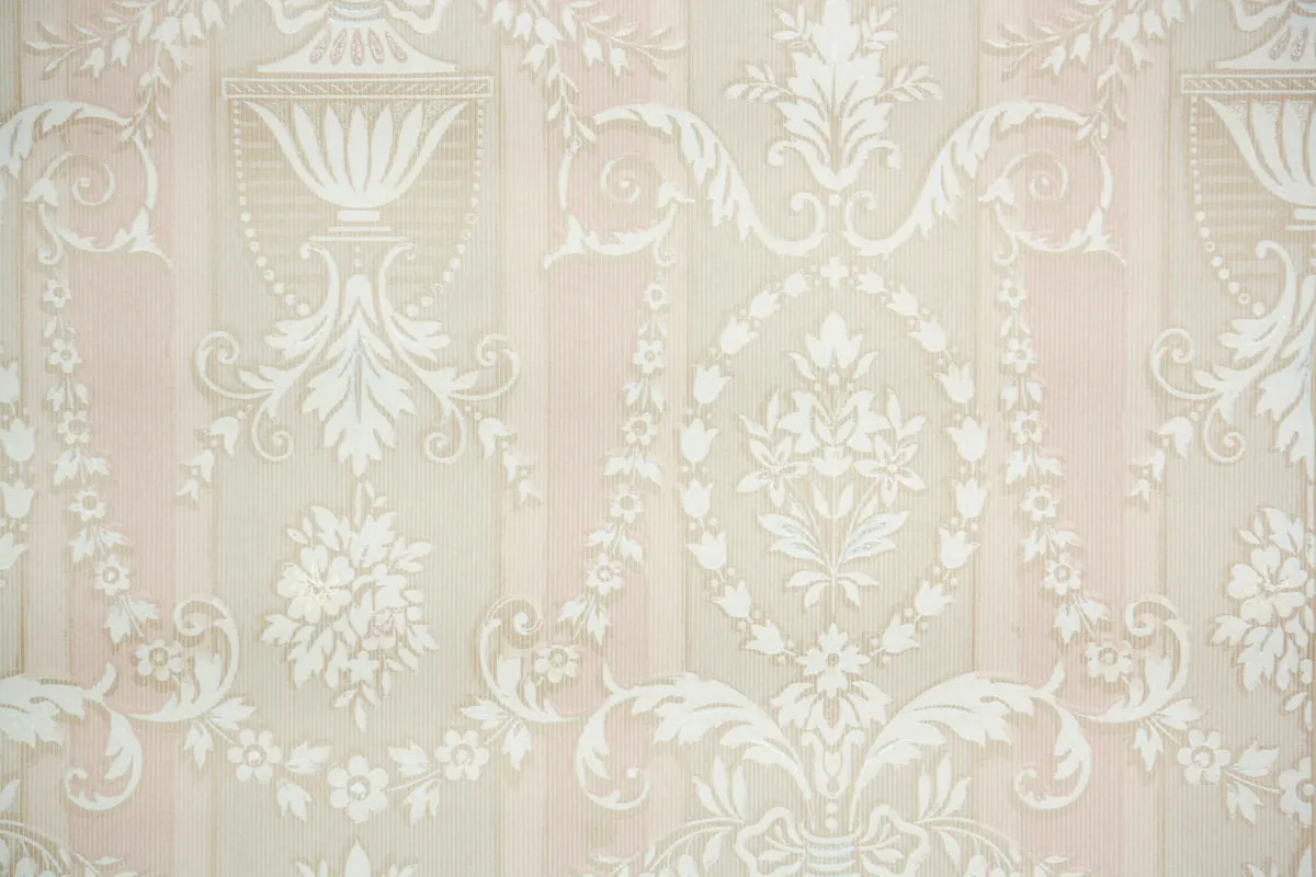 1920s Damask Vintage Wallpaper