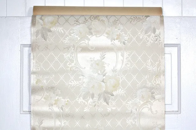 1940s Floral Vintage Wallpaper
