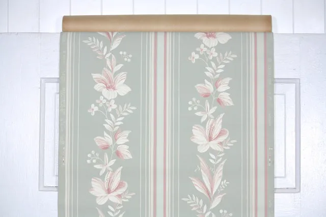 1940s Floral Vintage Wallpaper