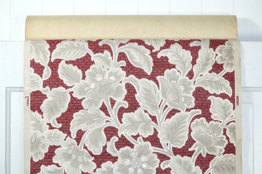 1940s Floral Vintage Wallpaper