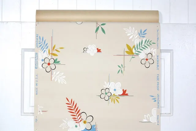 1940s Kitchen Vintage Wallpaper