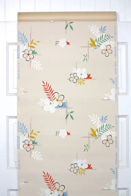 1940s Kitchen Vintage Wallpaper