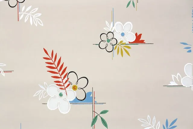 1940s Kitchen Vintage Wallpaper