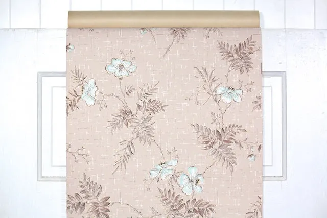 1950s Floral Vintage Wallpaper