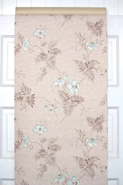 1950s Floral Vintage Wallpaper