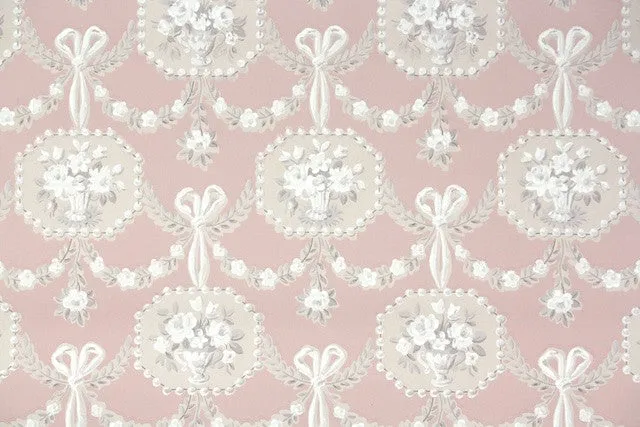 1950s Floral Vintage Wallpaper