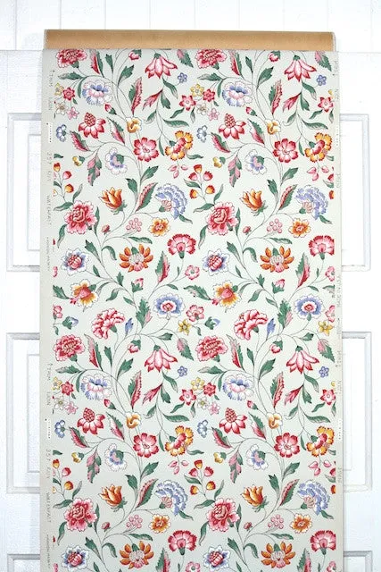1950s Floral Vintage Wallpaper
