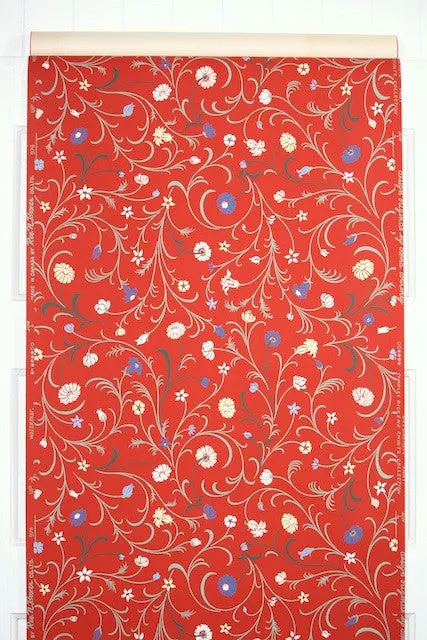 1950s Floral Vintage Wallpaper