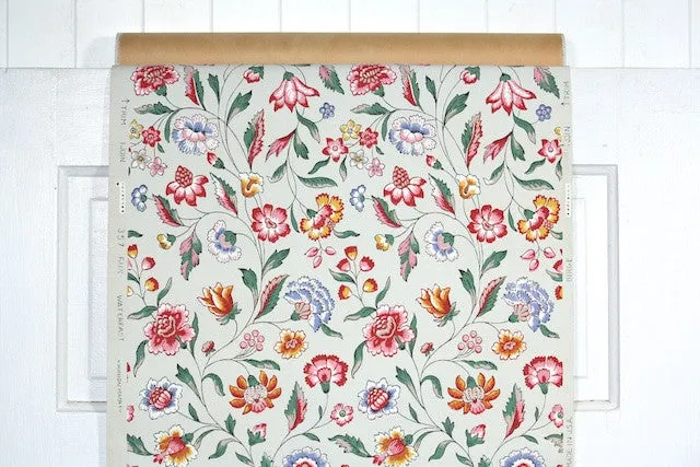 1950s Floral Vintage Wallpaper