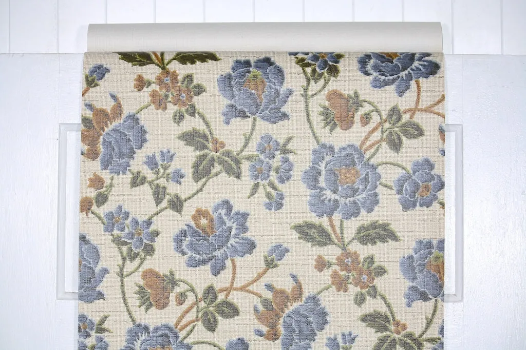 1970s Floral Vintage Wallpaper