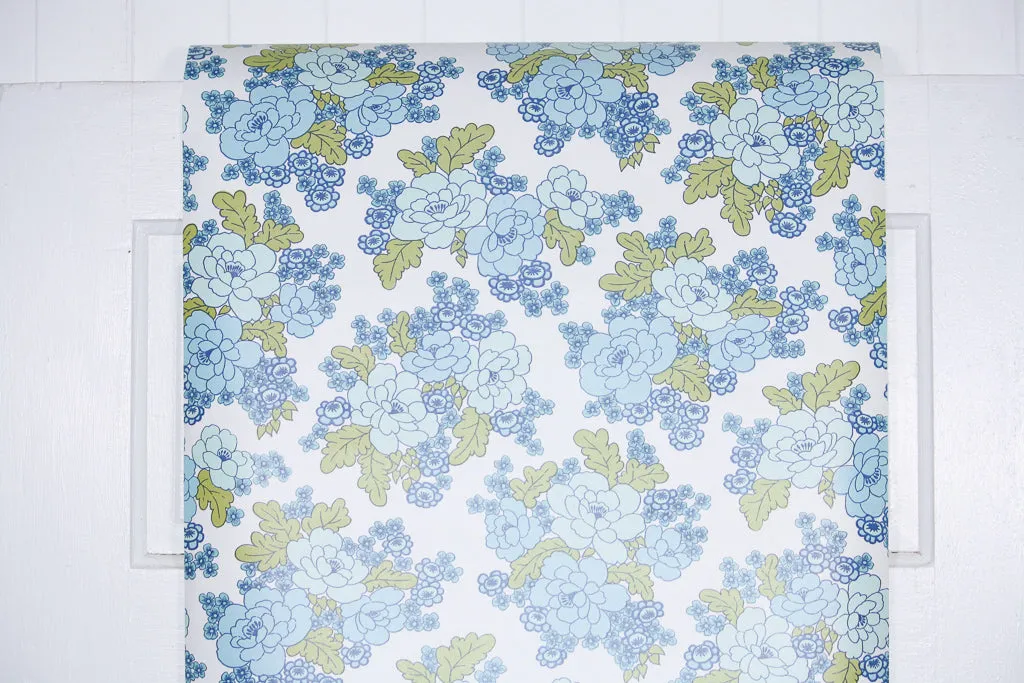1970s Floral Vintage Wallpaper