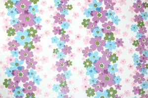 1970s Floral Vintage Wallpaper