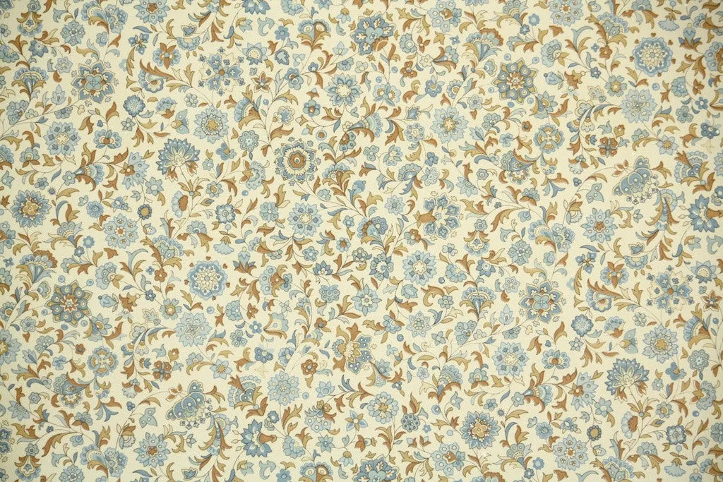 1970s Floral Vintage Wallpaper