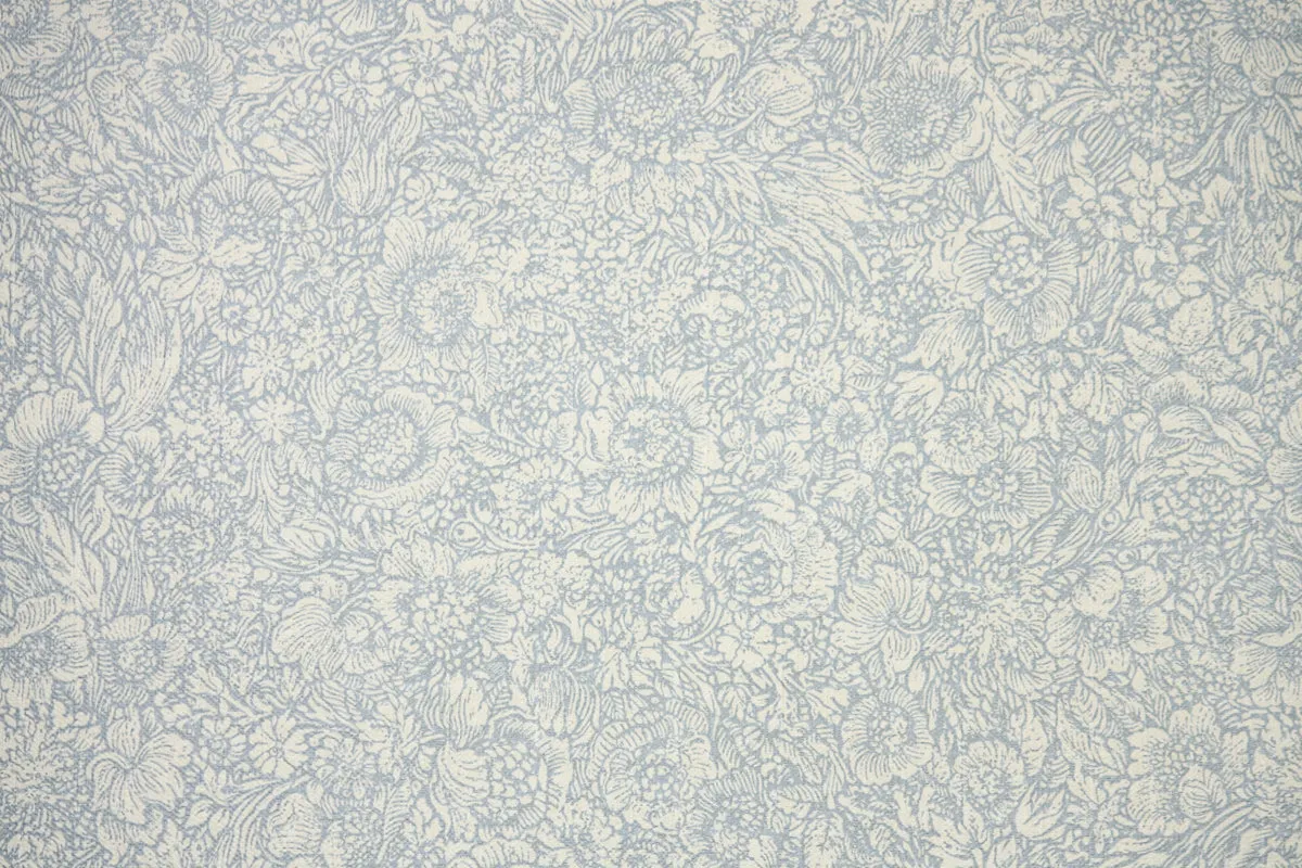 1970s Floral Vintage Wallpaper