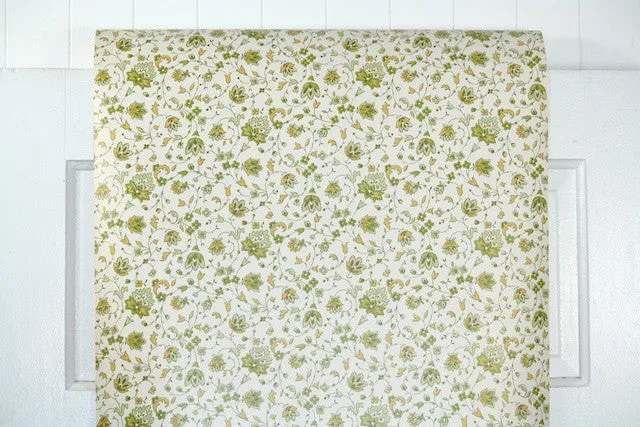 1970s Floral Vintage Wallpaper