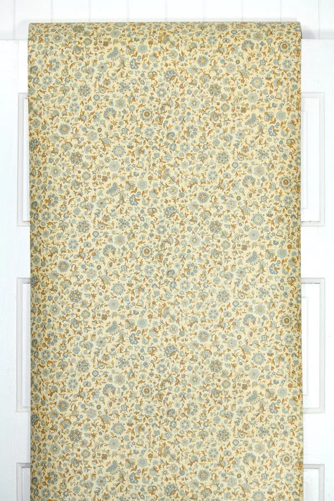 1970s Floral Vintage Wallpaper