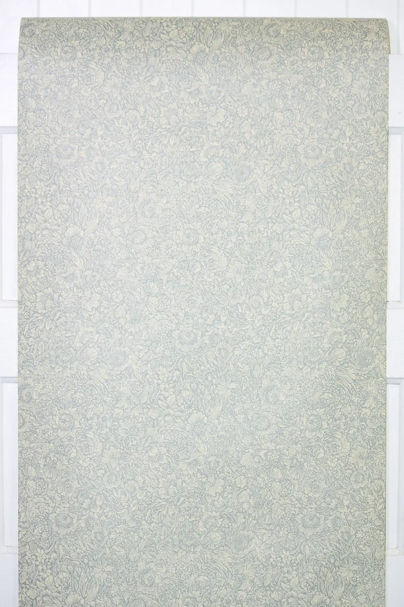 1970s Floral Vintage Wallpaper