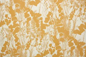 1970s Floral Vinyl Vintage Wallpaper