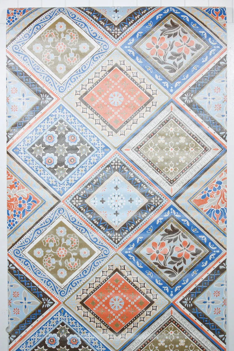 1970s Geometric Vintage Wallpaper