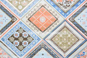 1970s Geometric Vintage Wallpaper