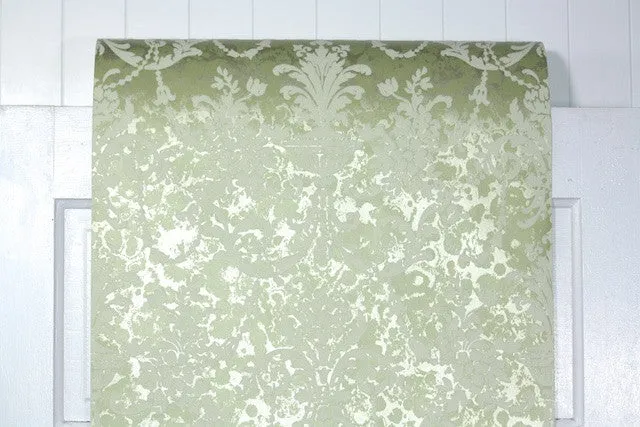 1970s Vintage Flock Wallpaper