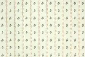 1980s Floral Stripe Vintage Wallpaper