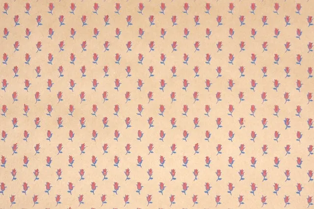 1980s Floral Vintage Wallpaper