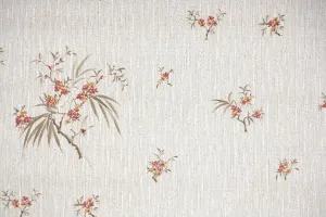 1980s Floral Vintage Wallpaper