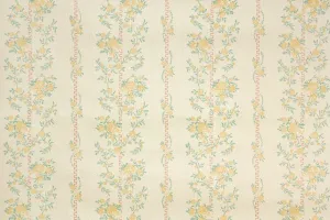 1980s Floral Vintage Wallpaper