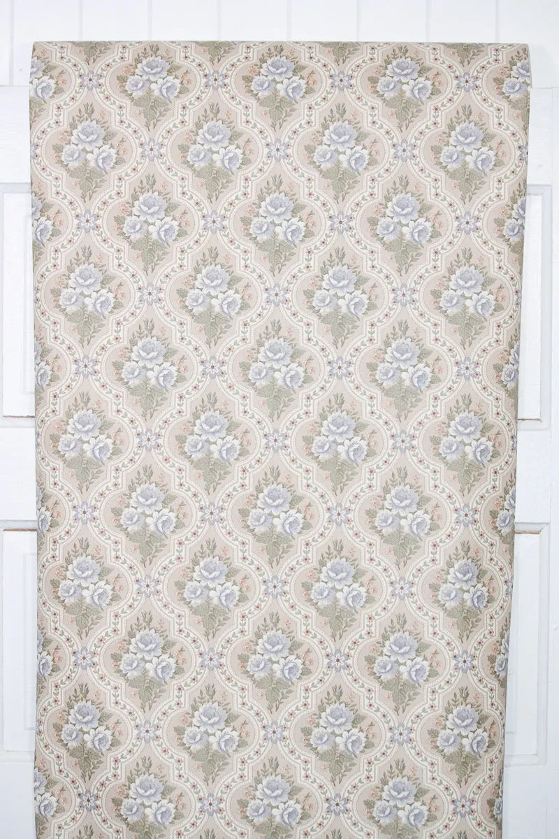 1980s Floral Vintage Wallpaper