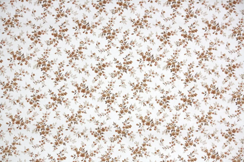 1980s Floral Vintage Wallpaper