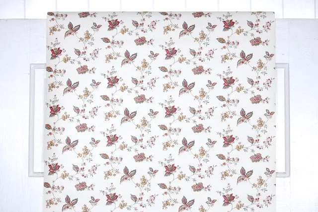 1990s Floral Vintage Wallpaper