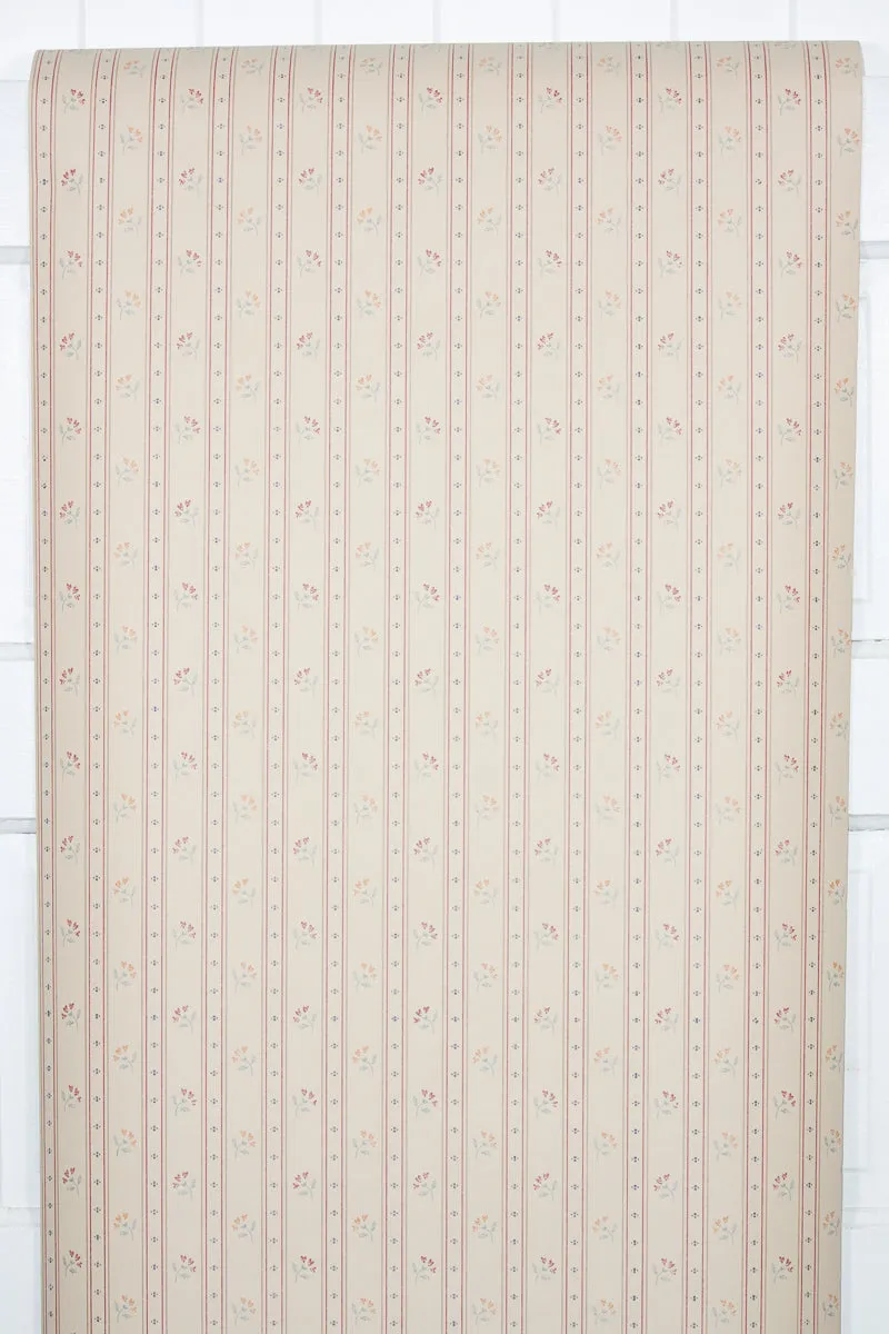 1990s Kitchen Stripe Vintage Wallpaper