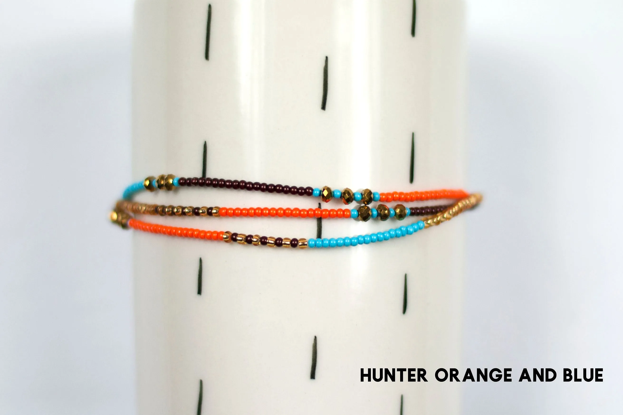 3 Strand Seed Bead Bracelet