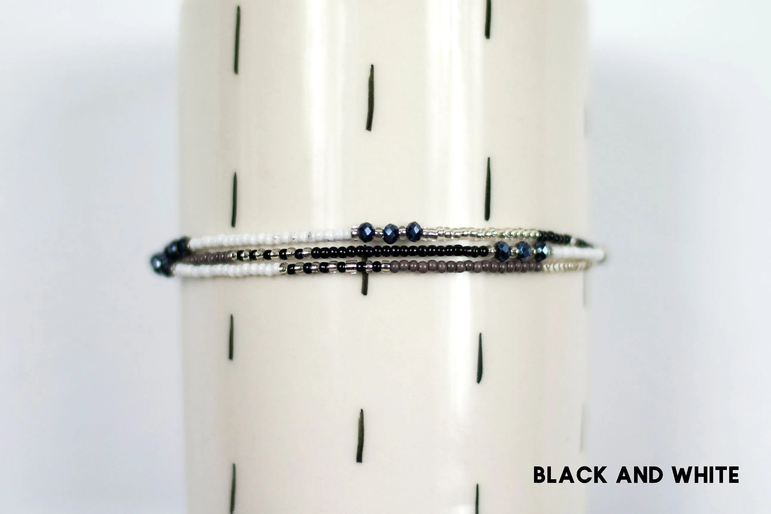 3 Strand Seed Bead Bracelet
