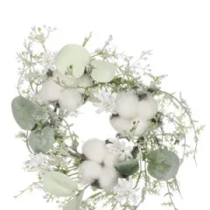 3.5" Cotton Eucalyptus Accent