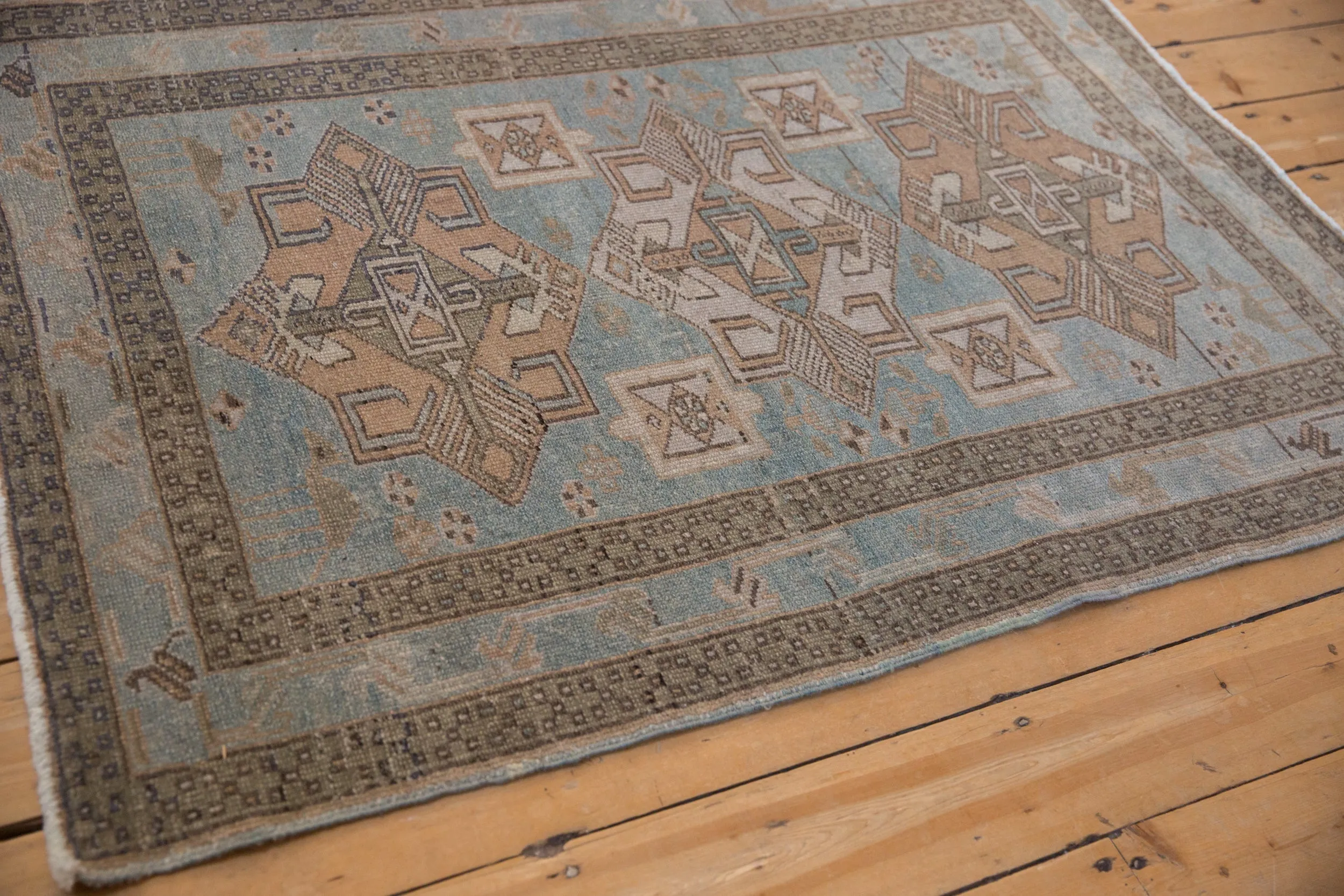 3.5x5 Vintage Distressed Hamadan Rug