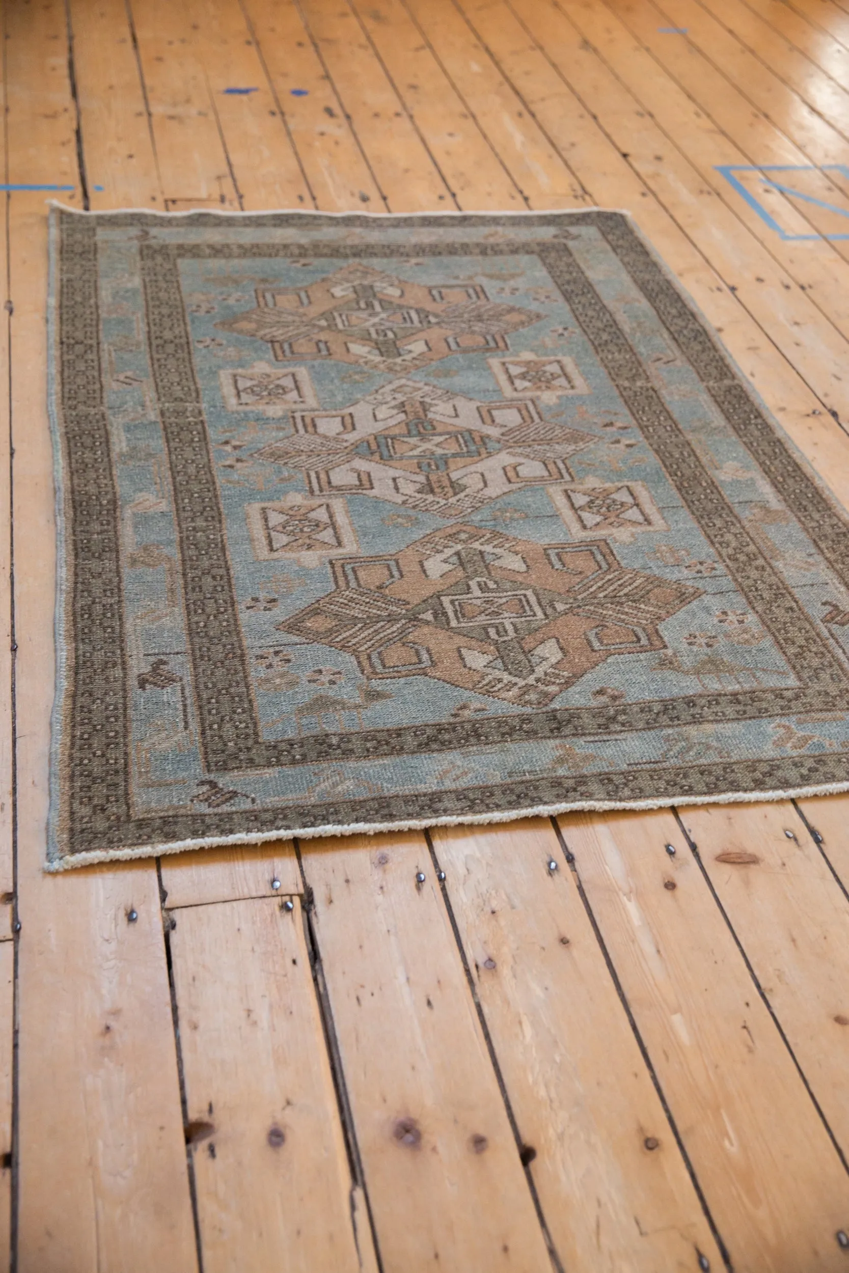 3.5x5 Vintage Distressed Hamadan Rug