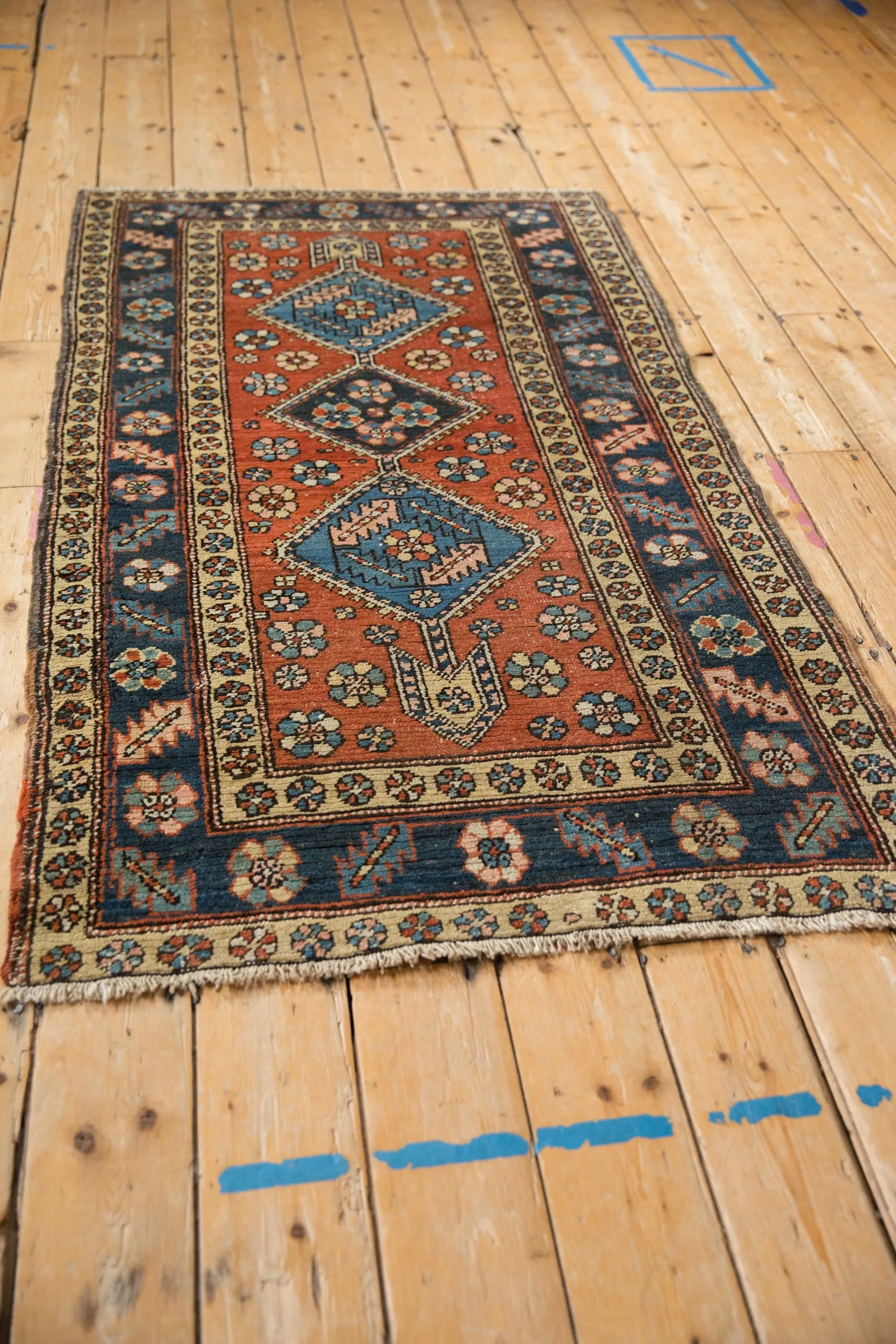 3x6 Vintage Heriz Rug Runner