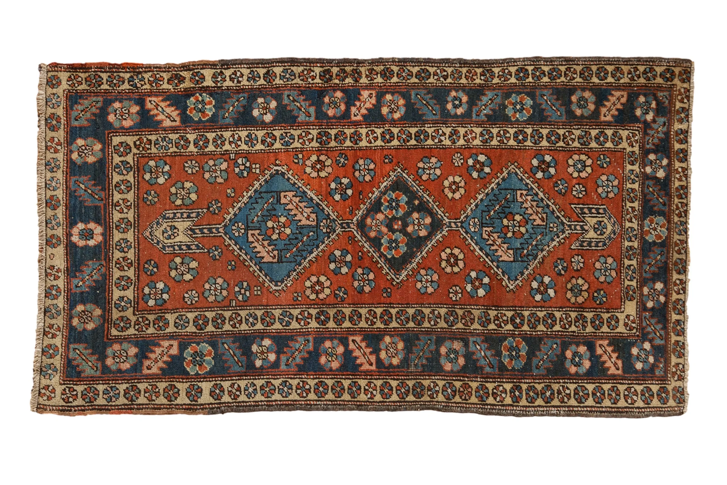 3x6 Vintage Heriz Rug Runner